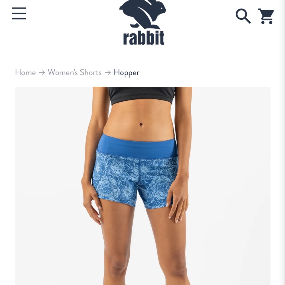 Rabbit Hopper running shorts size small like new!